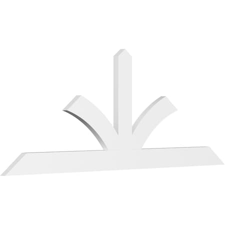 Ekena Millwork Richland Architectural Grade PVC Gable Bracket, 96"W x 36"H x 2"D x 6"F, 9/12 Pitch GBP096X36X0206RIC00